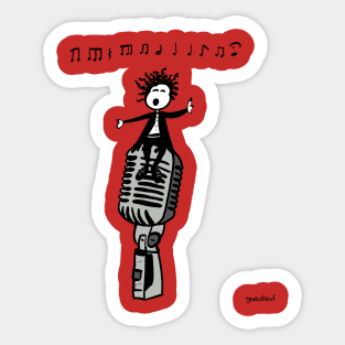 Singer Sticker